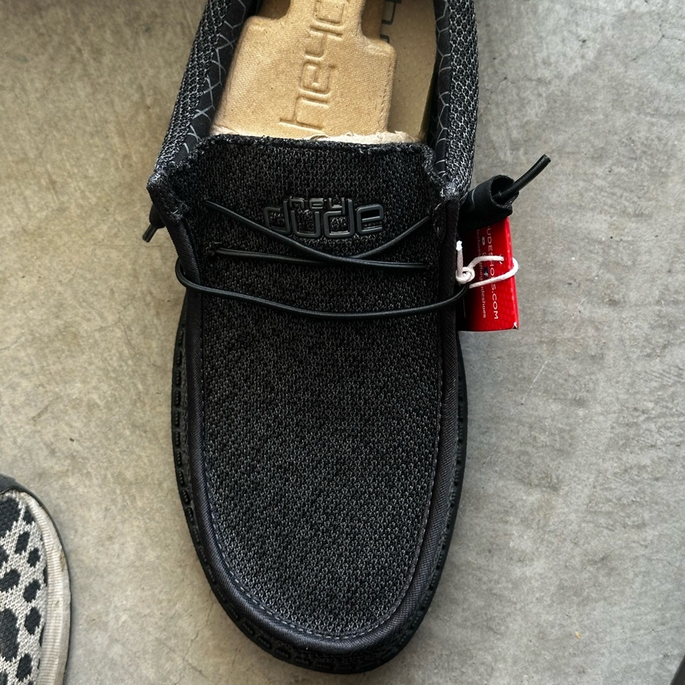 Hey Dude Men's Black Slip-On Loafers